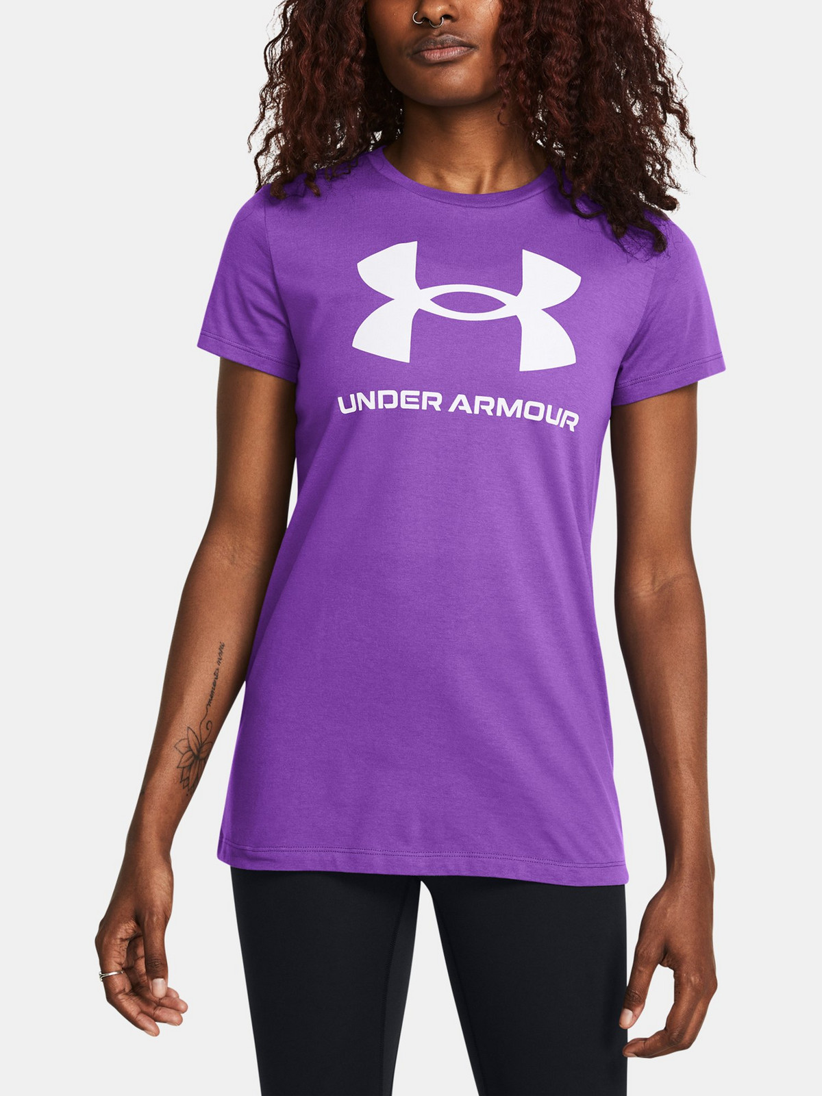 Dámské tričko Under Armour UA Rival Logo SS-PPL - Dámské