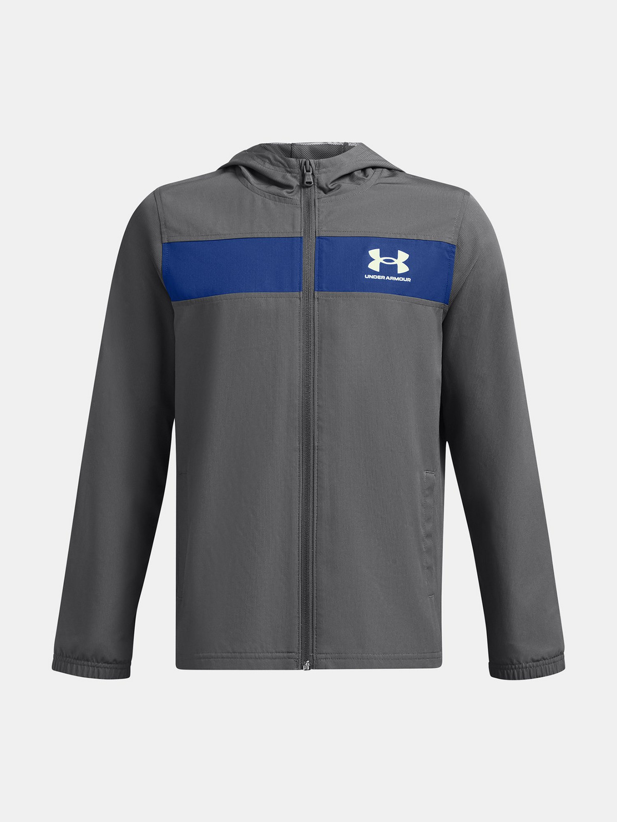 Chlapecká bunda Under Armour UA Sportstyle Windbreaker-GRY - Kluci