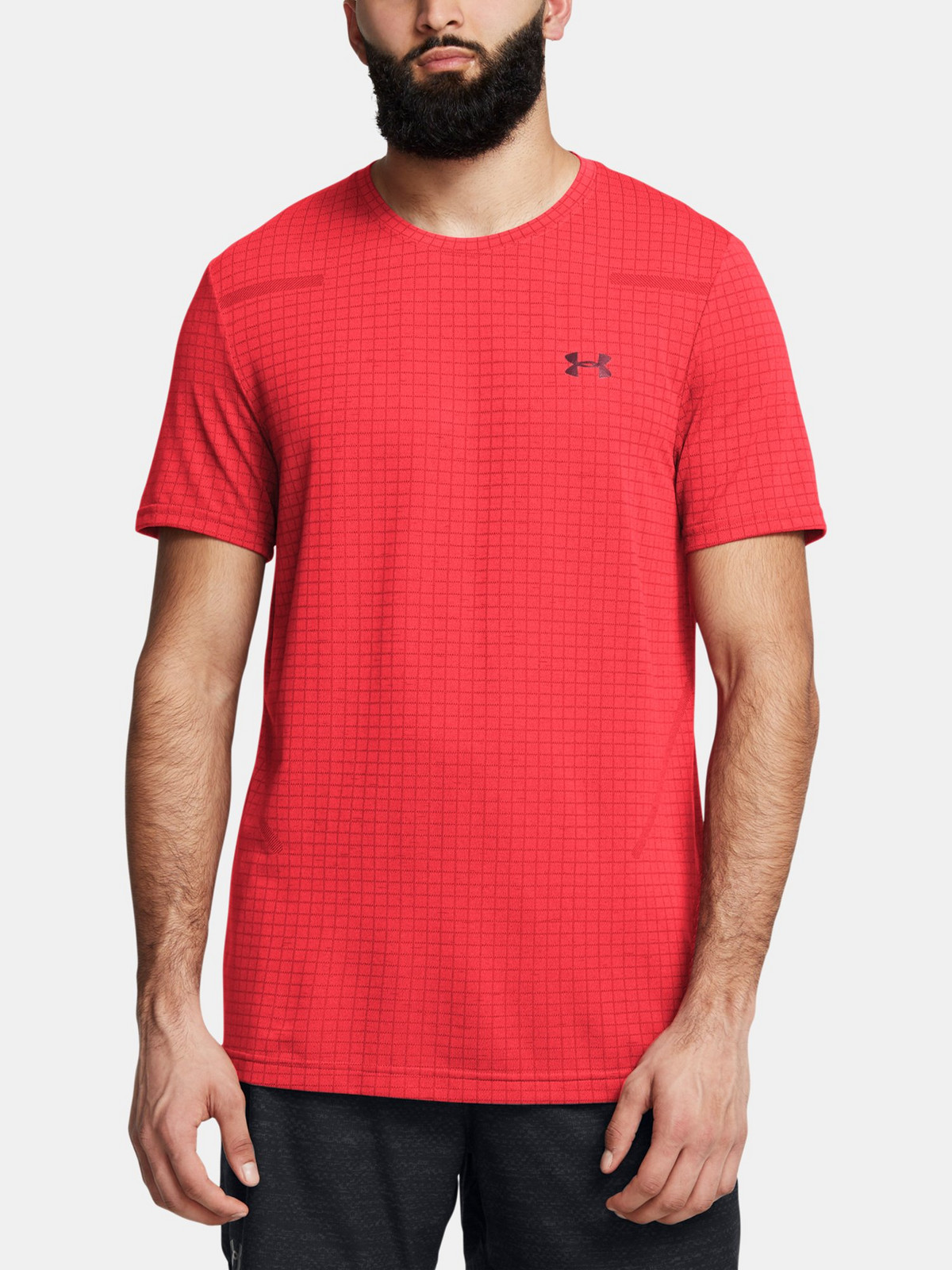 Pánské tričko Under Armour Vanish Seamless Grid SS-RED - Pánské