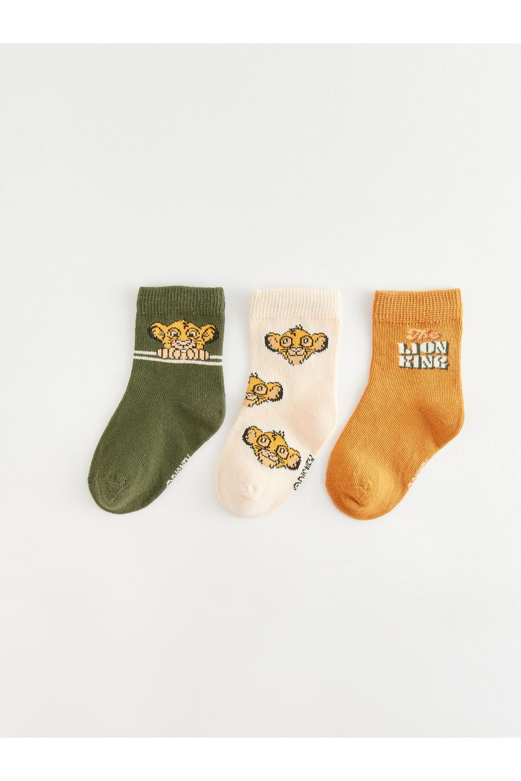 LC Waikiki 3-Pack of Lion King Patterned Baby Boy Socks