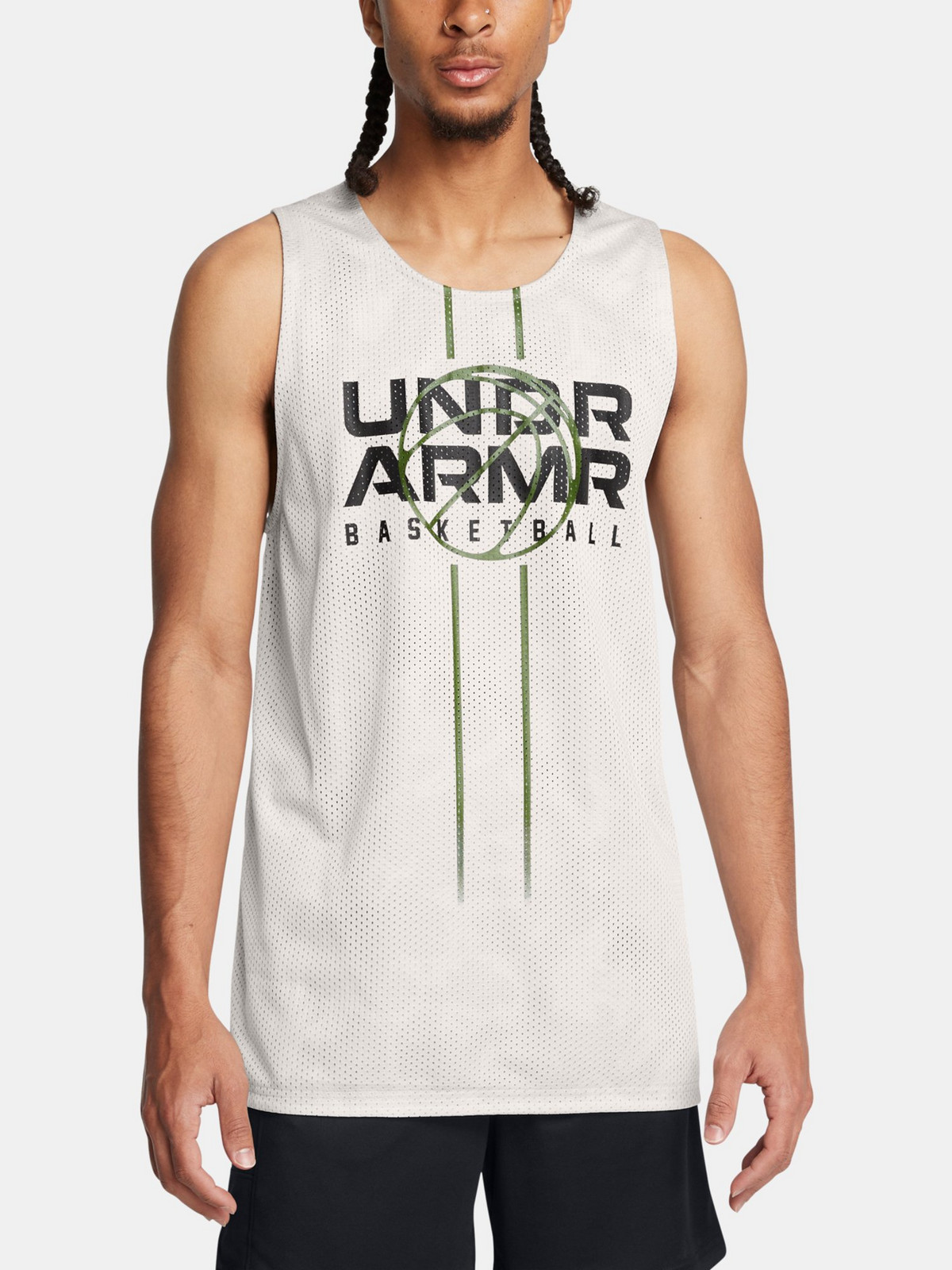 Pánské tílko Under Armour UA Zone Reversible Jsy-GRN - Pánské