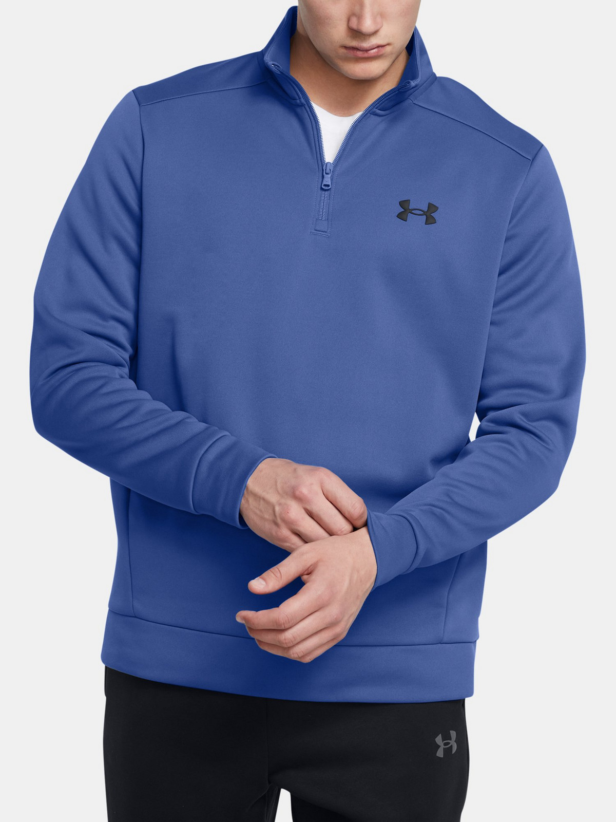 Pánská mikina Under Armour UA Armour Fleece 1/4 Zip-BLU - Pánské