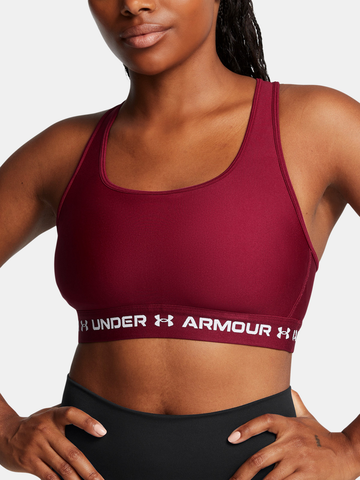 Dámská podprsenka Under Armour Crossback Mid Bra-RED - Dámské