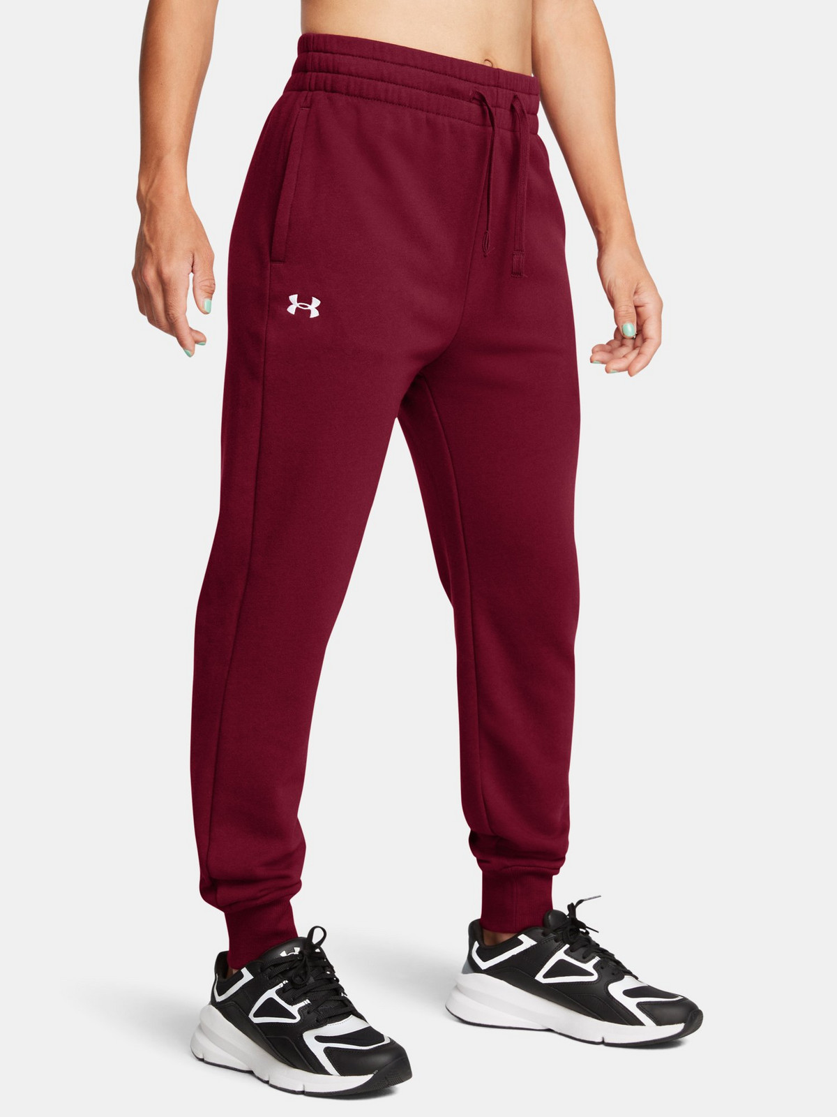 Dámské tepláky Under Armour UA Rival Fleece Jogger-RED - Dámské