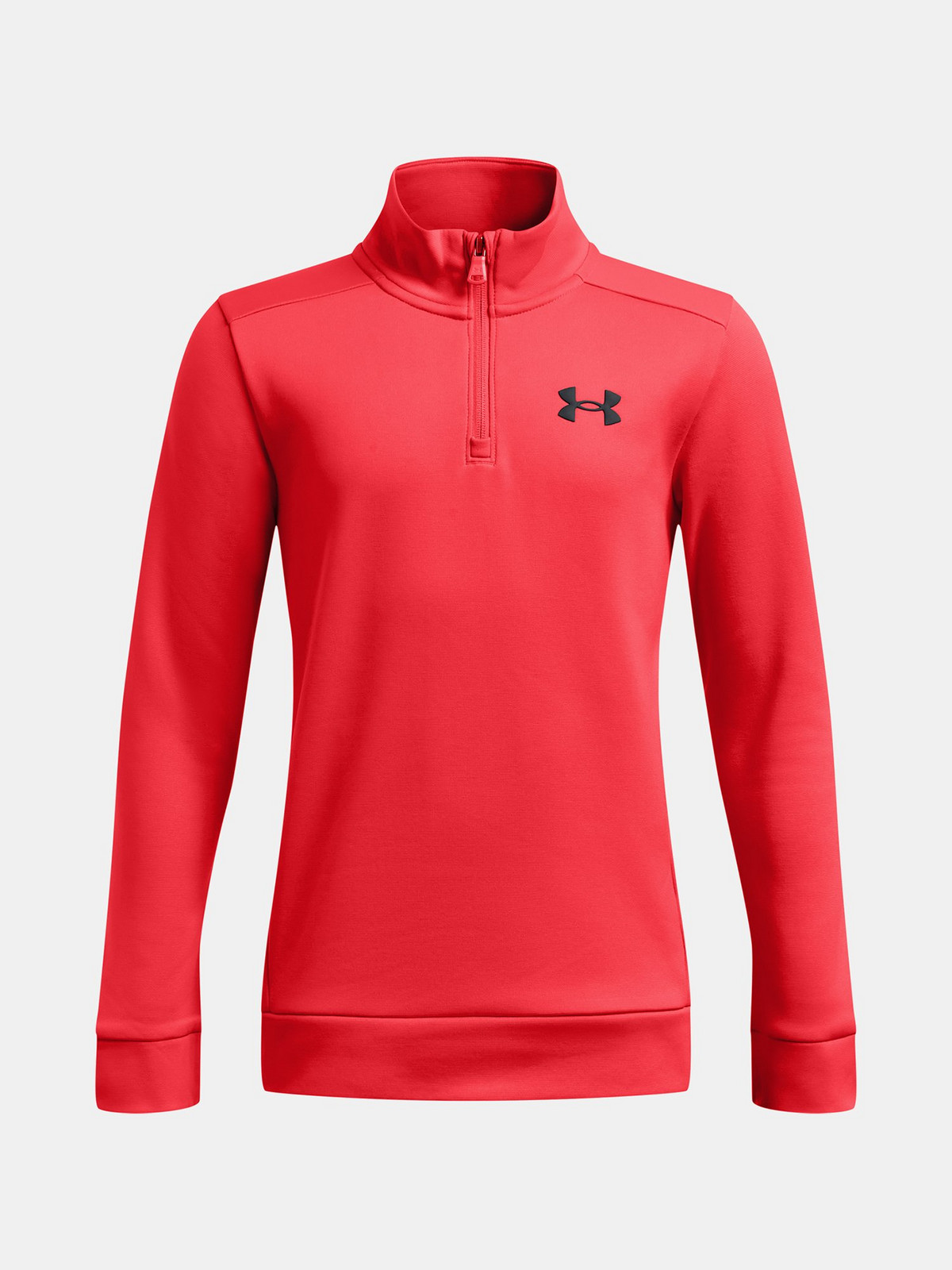 Chlapecká mikina Under Armour UA Armour Fleece 1/4 Zip-RED - Kluci