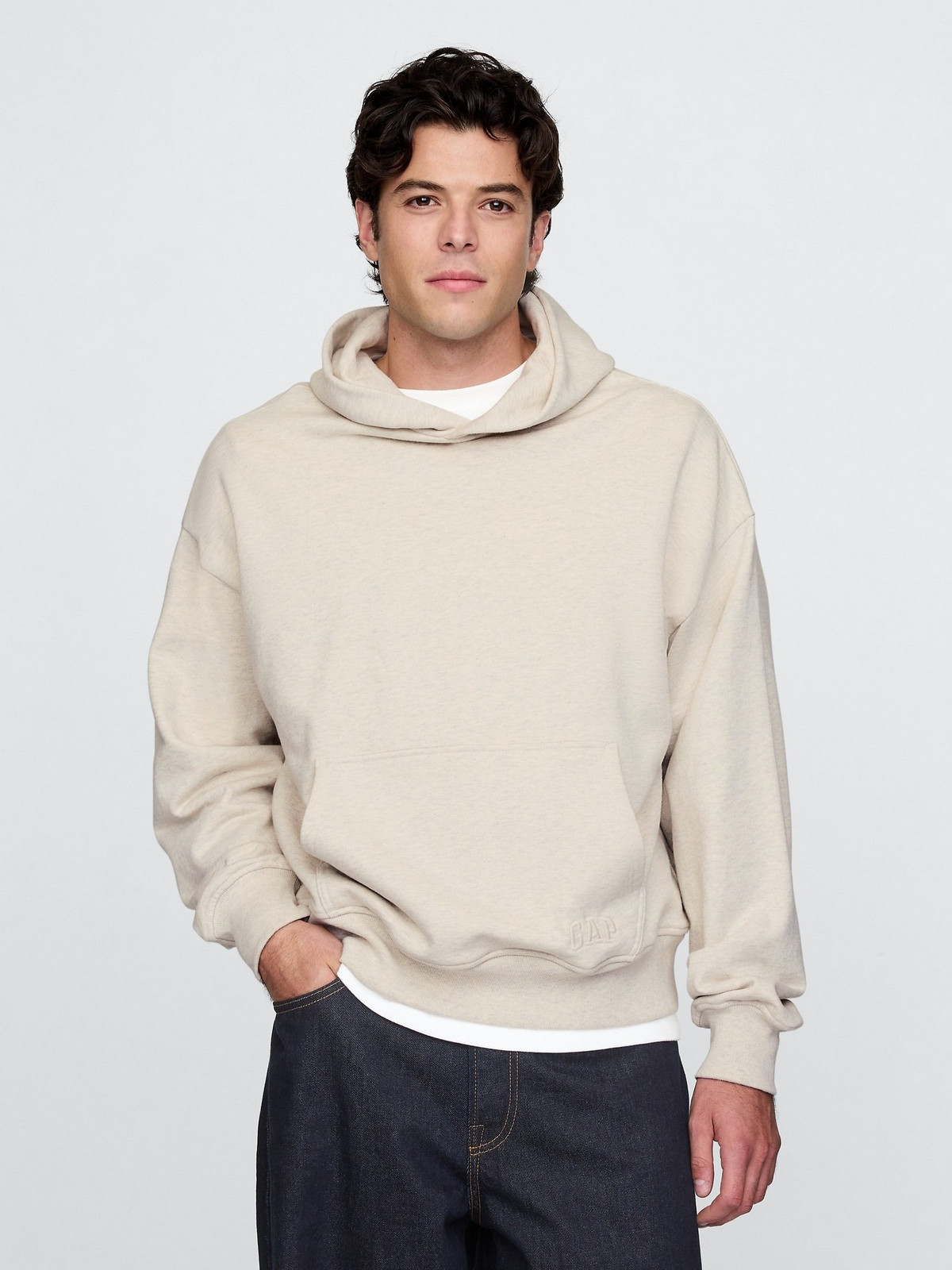 GAP Oversize mikina Heavyweight - Pánské