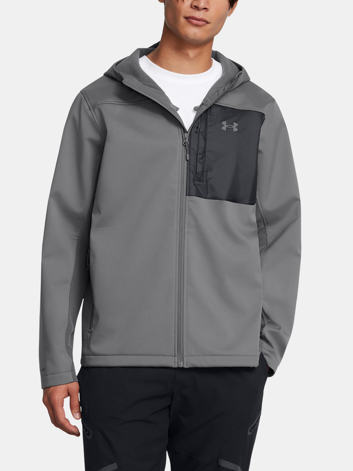 Pánská bunda Under Armour SHIELD HOODED JACKET-GRY - Pánské