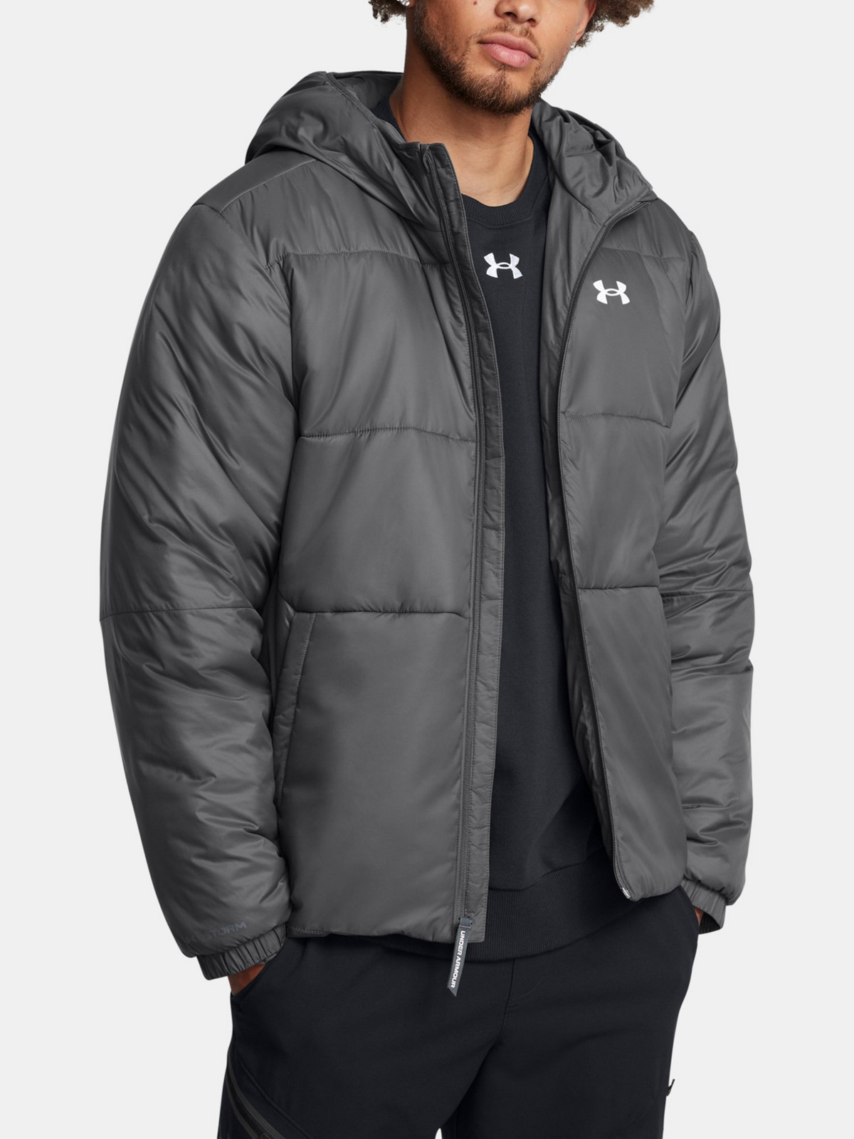 Pánská bunda Under Armour LW INSULATED JACKET-GRY - Pánské