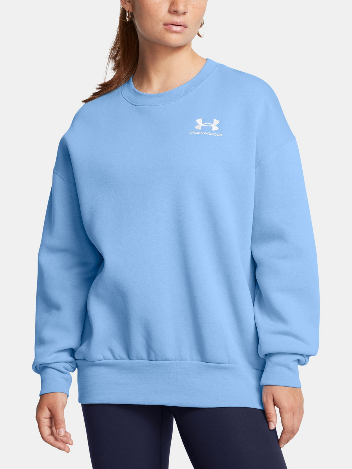 Dámská mikina Under Armour UA Icon Fleece OS Crew-BLU - Dámské