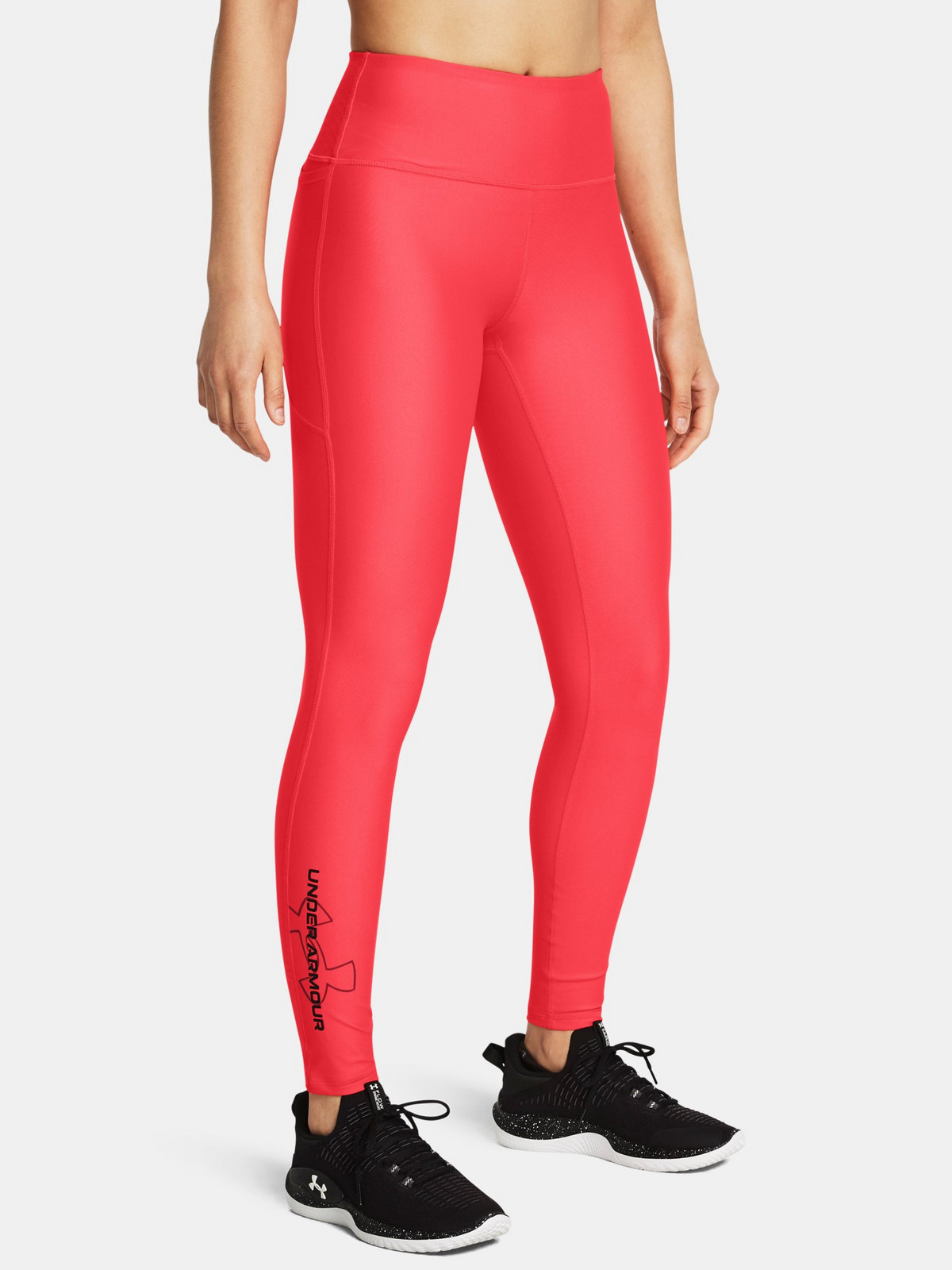 Dámské legíny Under Armour Tech Branded Legging-RED - Dámské