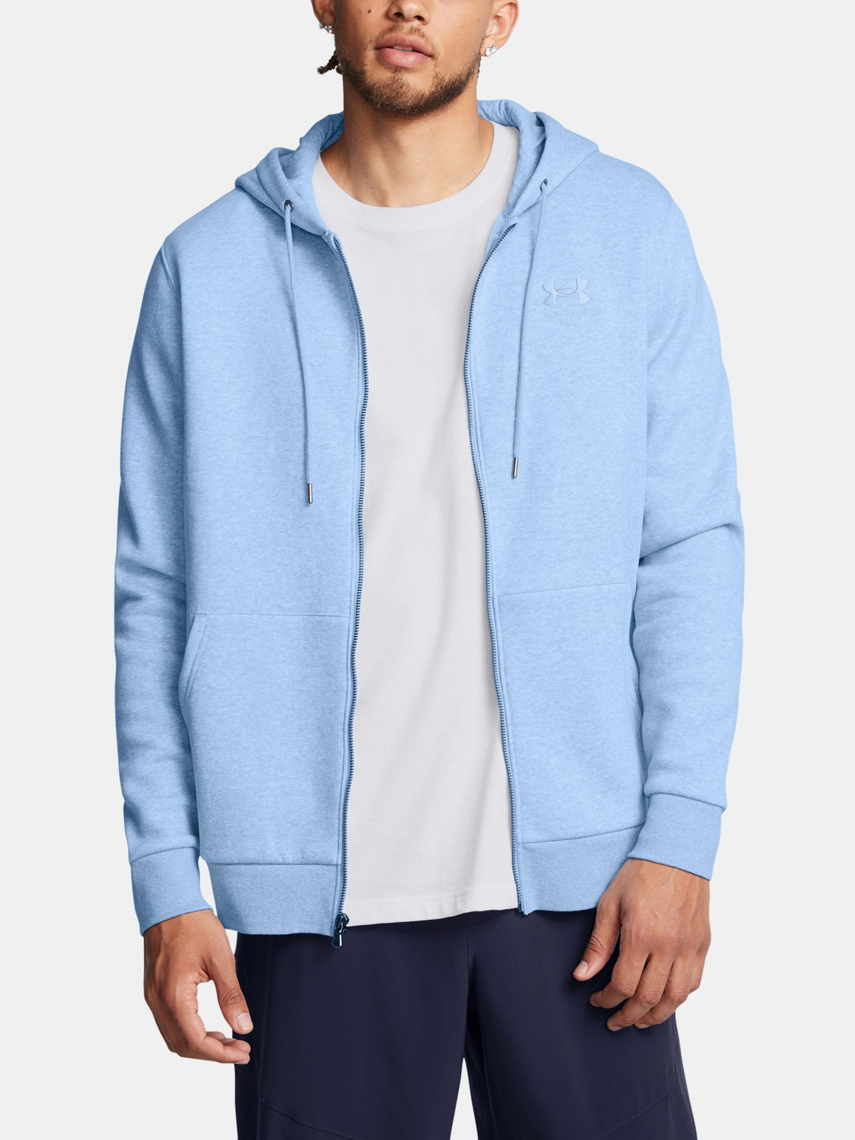 Pánská mikina Under Armour UA Icon Fleece FZ Hood-BLU - Pánské