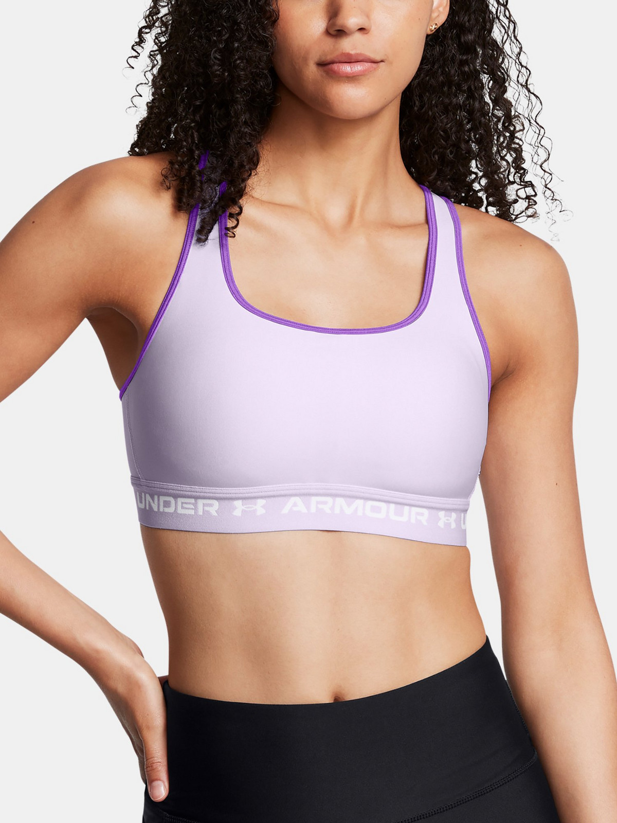 Dámská podprsenka Under Armour Crossback Mid Bra-PPL - Dámské