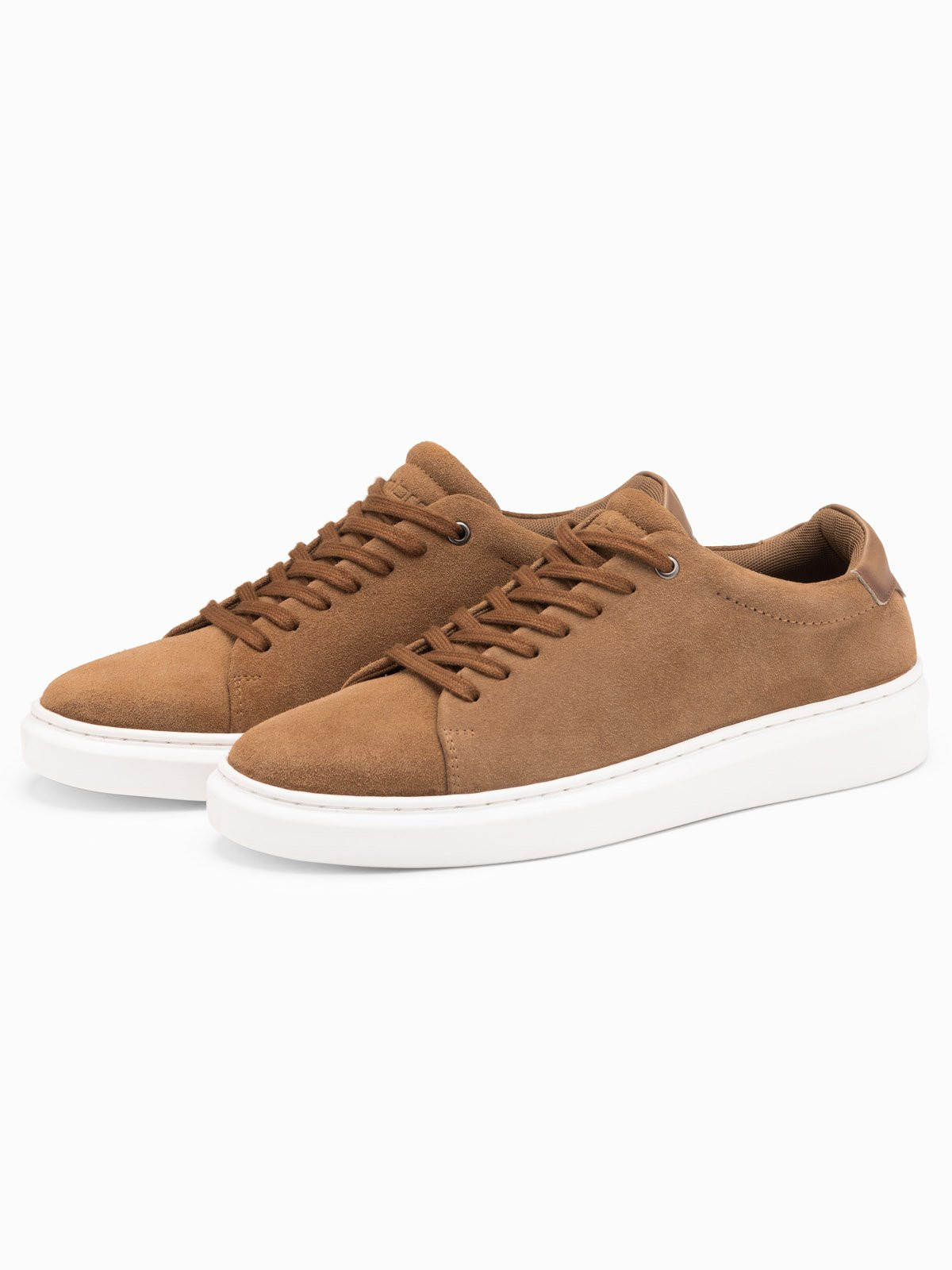 Ombre Classic men's soft suede sneaker shoes - light brown