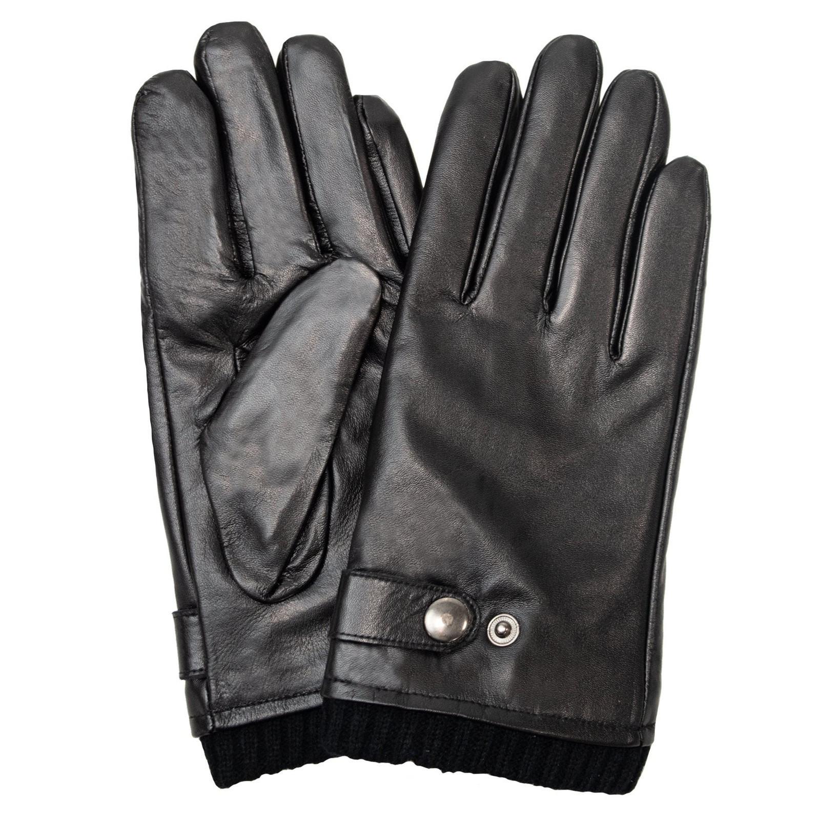 Semiline Man's Men's Leather Gloves P8291