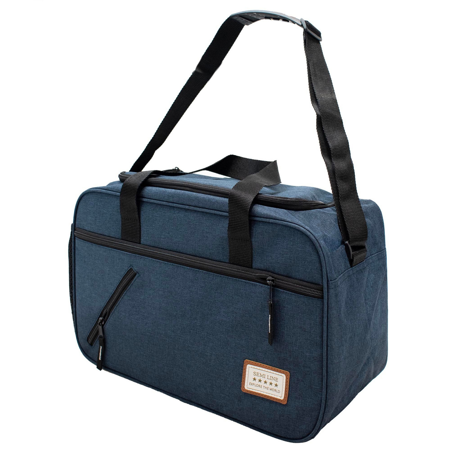 Semiline Unisex's Flight Travel Bag T5785-1 Navy Blue