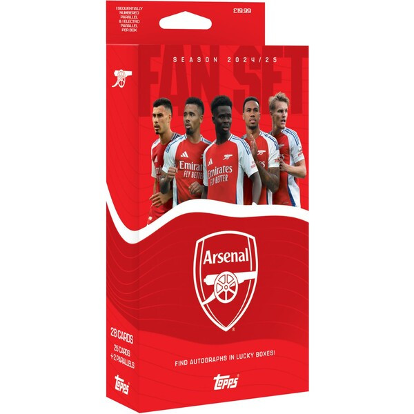 Fotbalové karty Topps 24/25 Fan Set Arsenal FC (Exclusive)