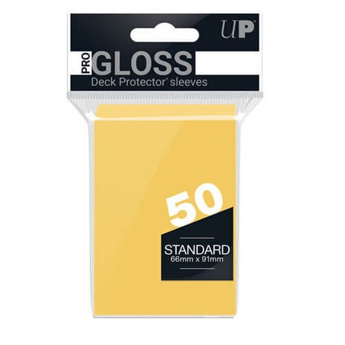 Obaly na karty Ultra Pro Gloss Standard Yellow - 50 ks