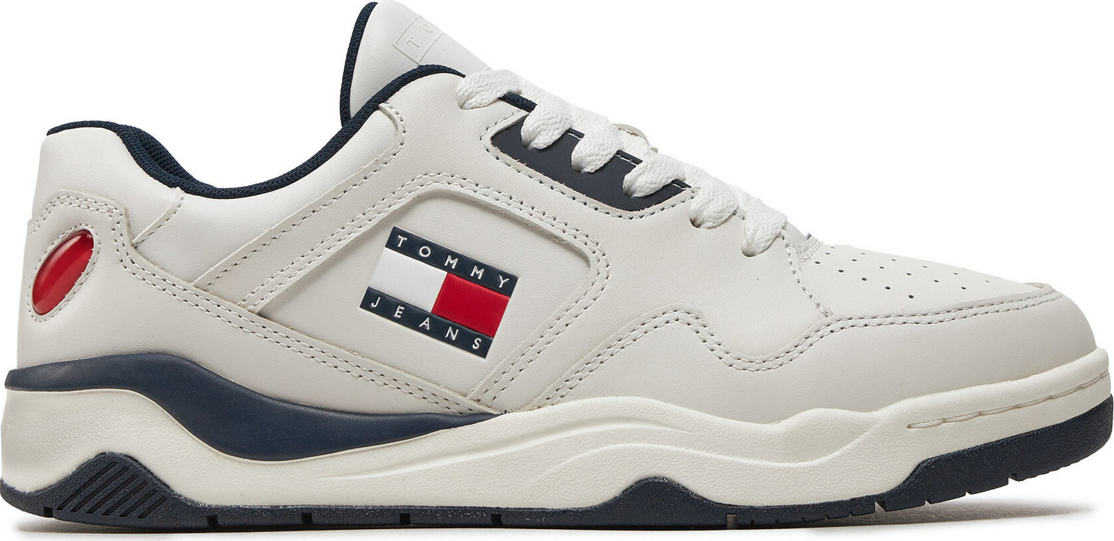 Sneakersy Tommy Jeans Tjm Logo Execution Basket EM0EM01379 Tmavomodrá