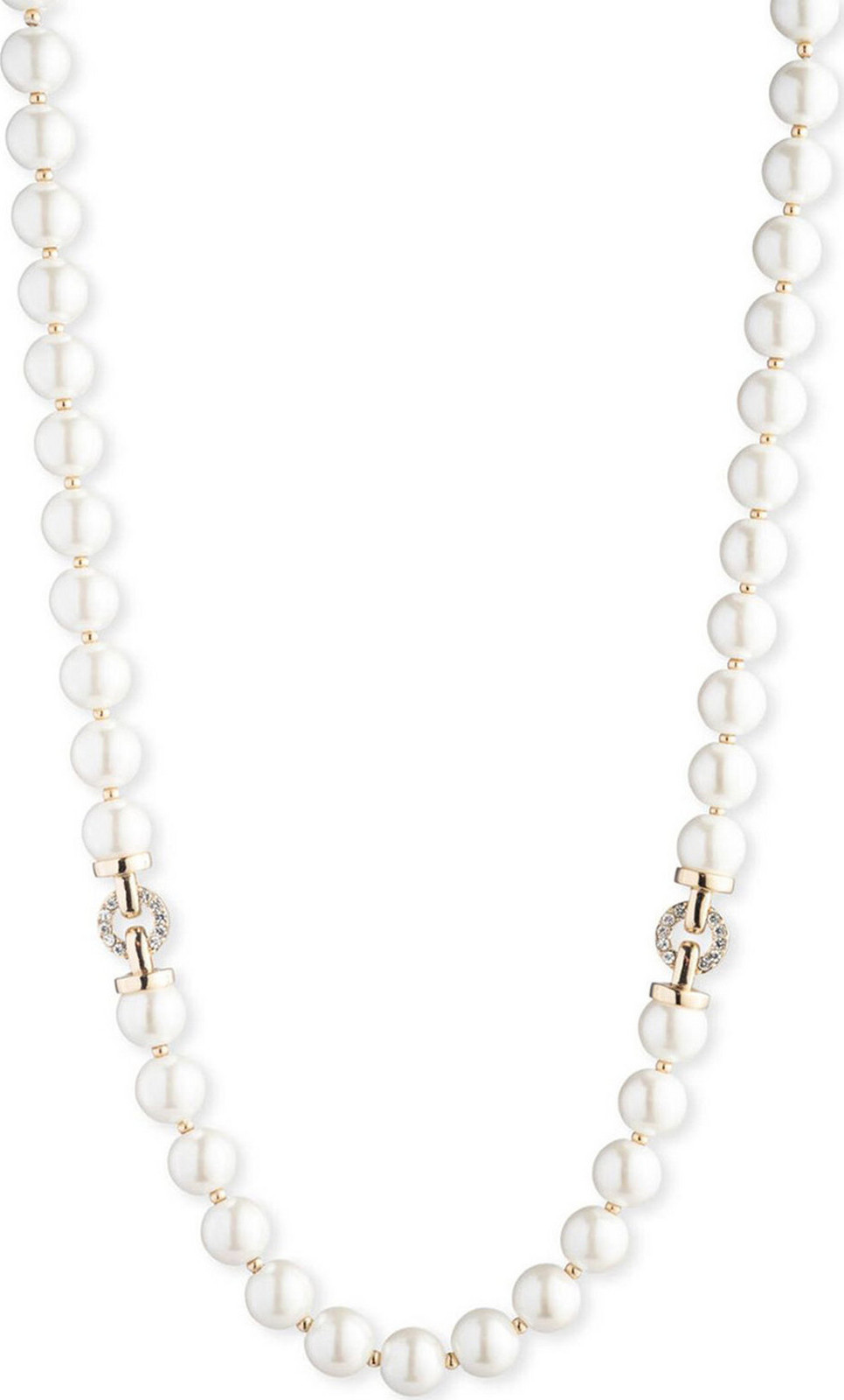 Náhrdelník LAUREN RALPH LAUREN Nk 16In Pearl Collar 14N00547 Bílá