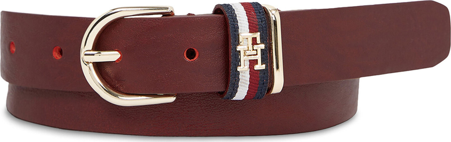 Dámský pásek Tommy Hilfiger Th Timeless 2.5 Corp AW0AW15376 Červená