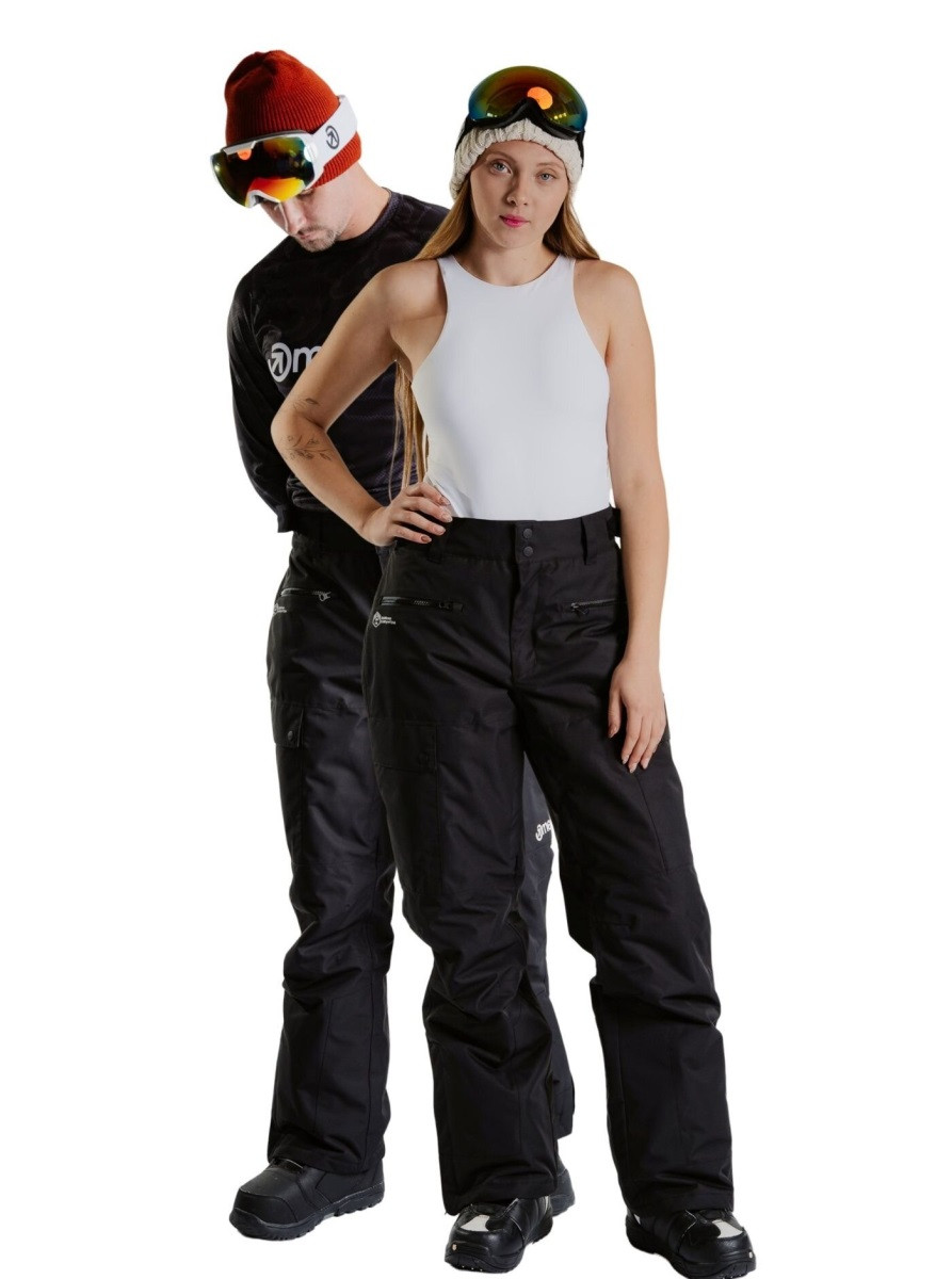 Unisex snb & ski kalhoty meatfly andry černá s