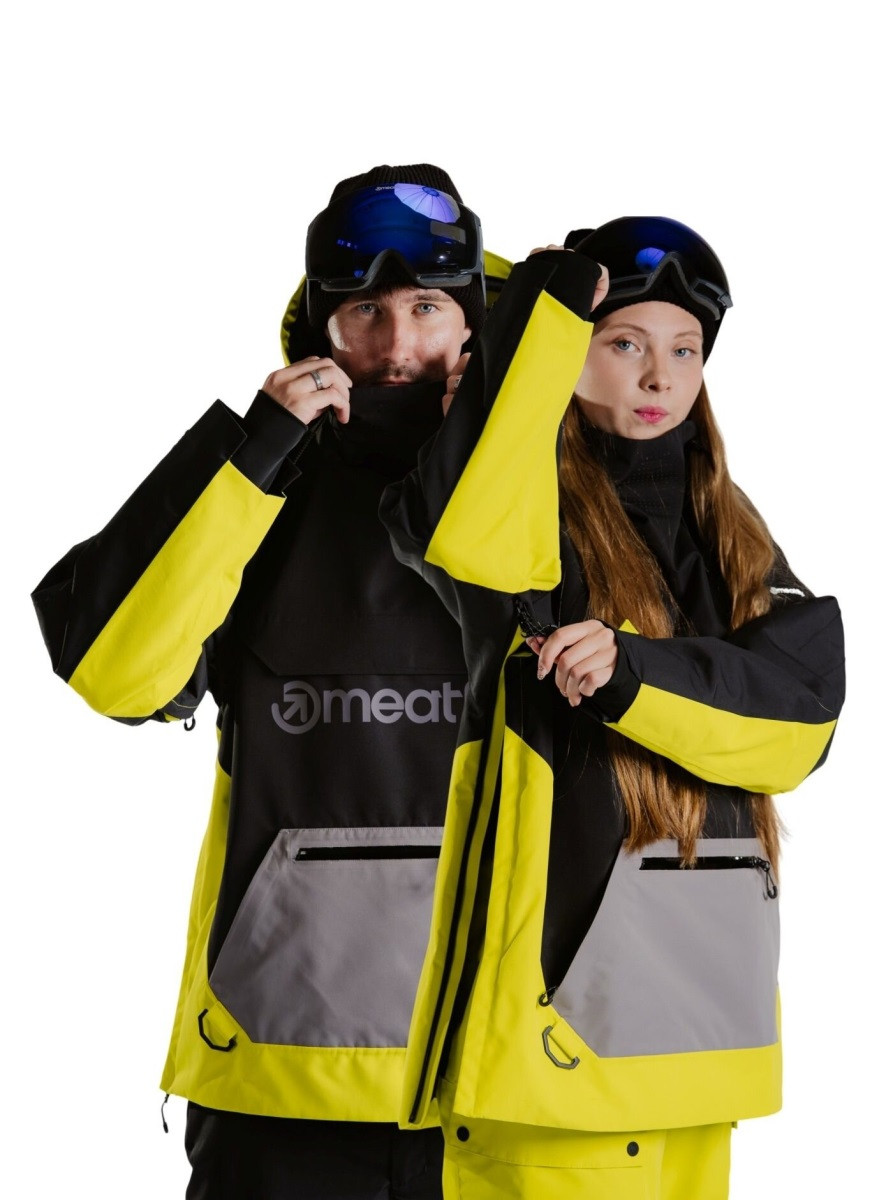 Unisex snb & ski bunda meatfly maddie žlutá xs