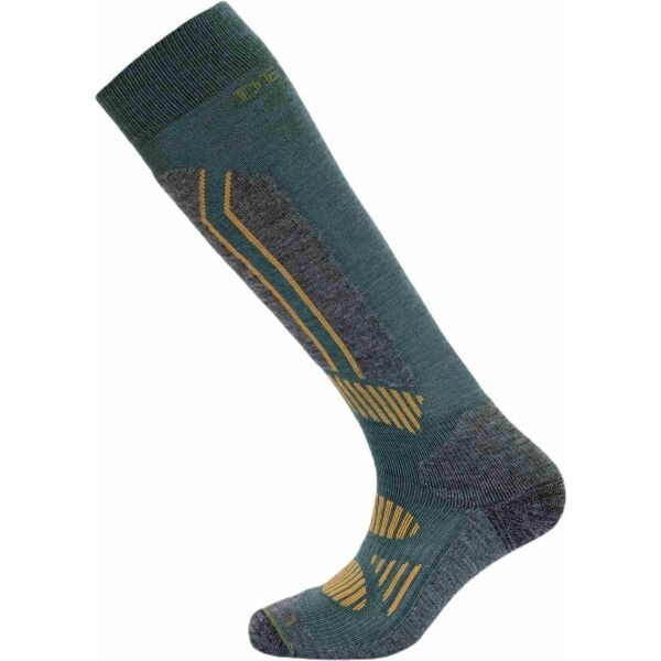 Devold ALPINE MERINO SOCK Teplé sportovní podkolenky, tmavě zelená, velikost