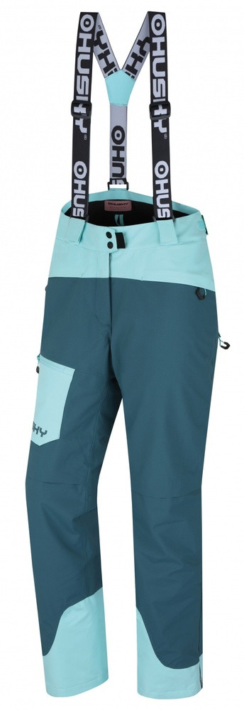 Husky Dámské lyžařské kalhoty Glad L turquiose L