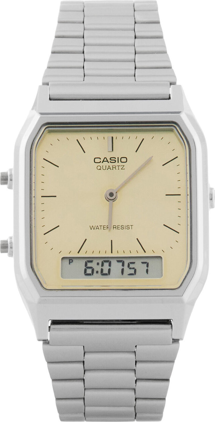 Hodinky Casio Vintage AQ-230A-9AMQYES Stříbrná