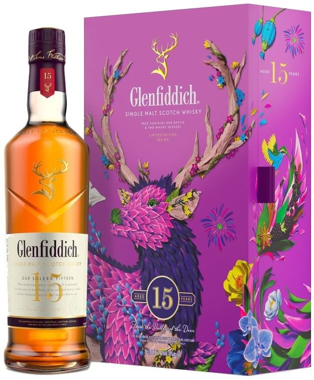 Glenfiddich 15y Raku Inoue + 2 skleničky 0.7l