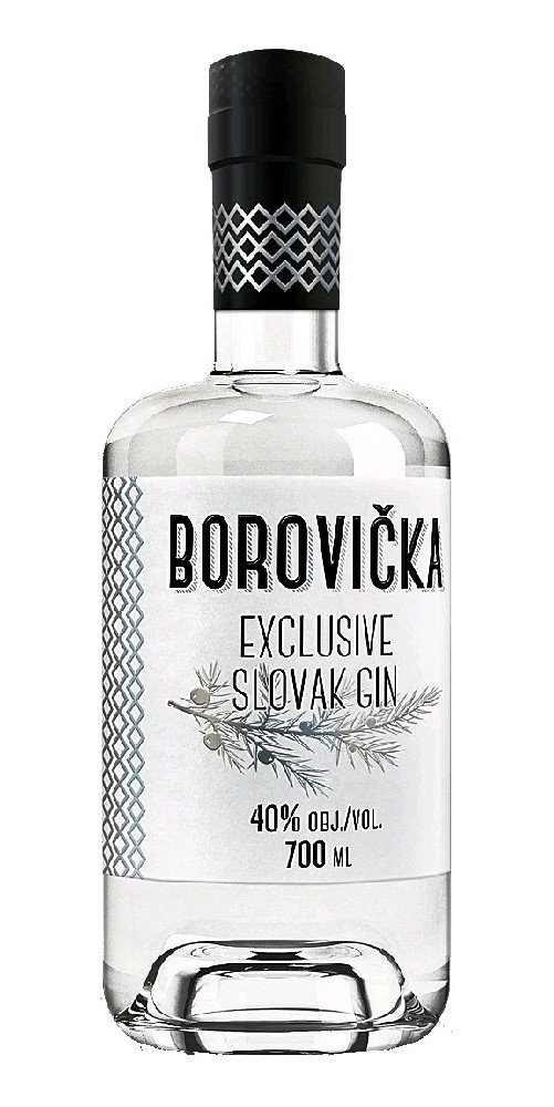 Borovička Exclusive Slovak gin Fine distillery 0.7l