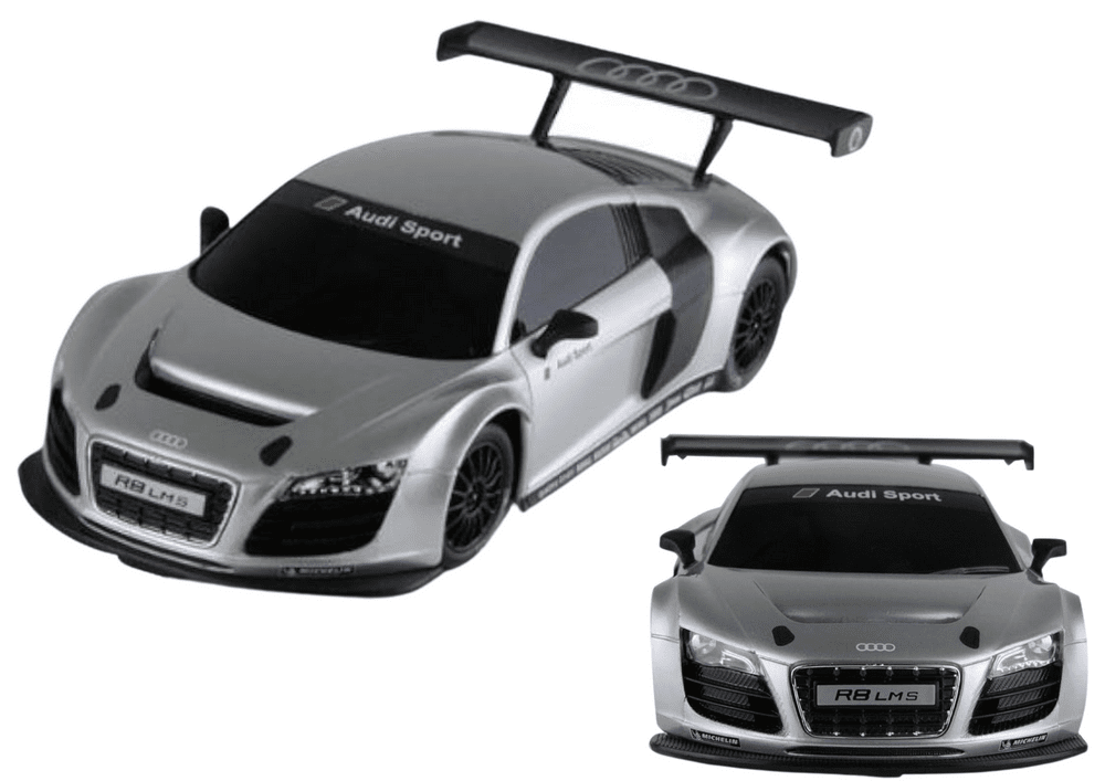 mamido Sportovní autíčko AUDI R8 LMS na dálkové ovládání RC 1:24 stříbrné