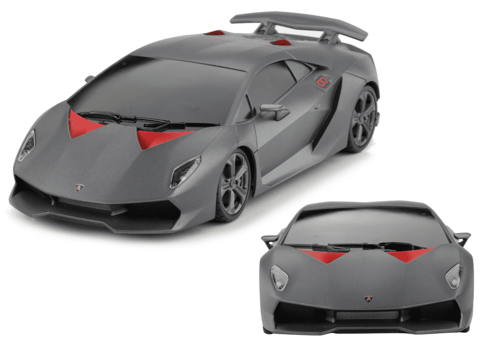 mamido Sportovní autíčko Lamborghini Sesto Elemento na dálkové ovládání RC 1:18 šedé
