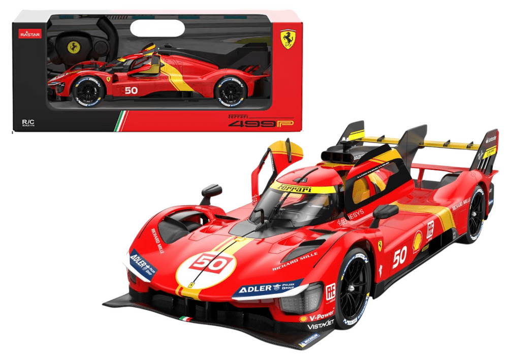 mamido Sportovní autíčko Ferrari 499P na dálkové ovládání RC 1:24 červené