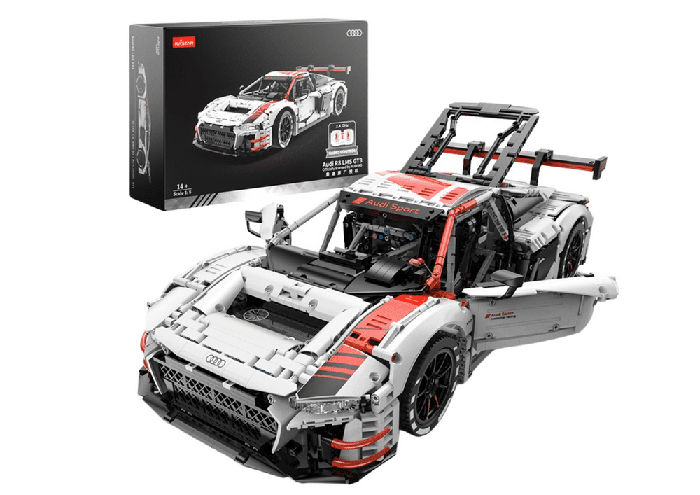 RASTAR Stavebnice Audi R8 GT3 na dálkové ovládání 1:8 Rastar