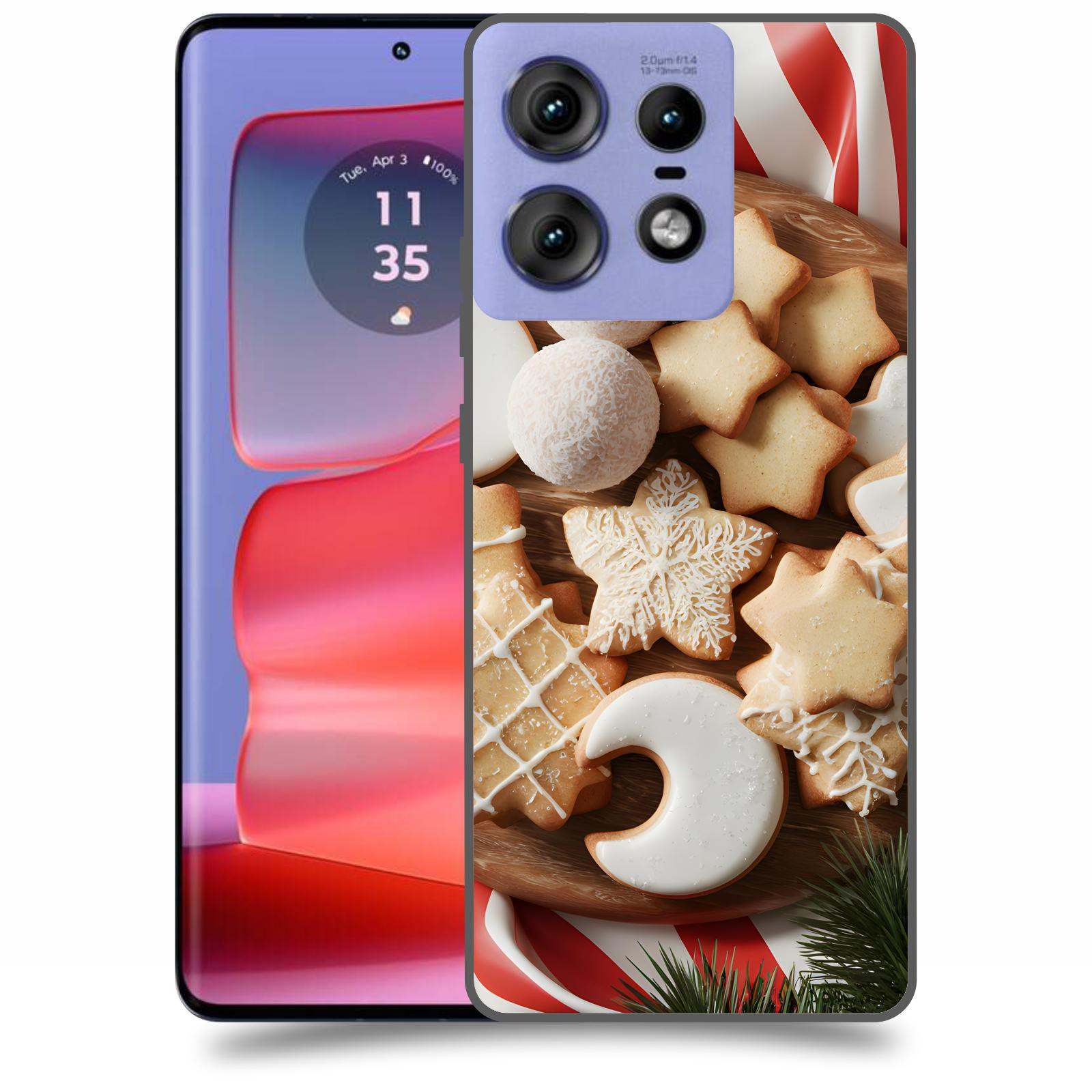 ACOVER Kryt na mobil Motorola Edge 50 Pro - Vánoční cukroví 2