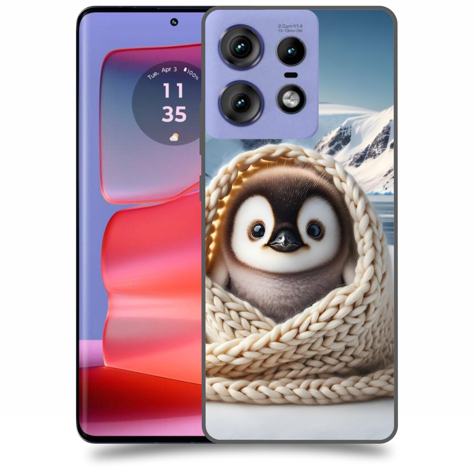 ACOVER Kryt na mobil Motorola Edge 50 Pro - Tučňák