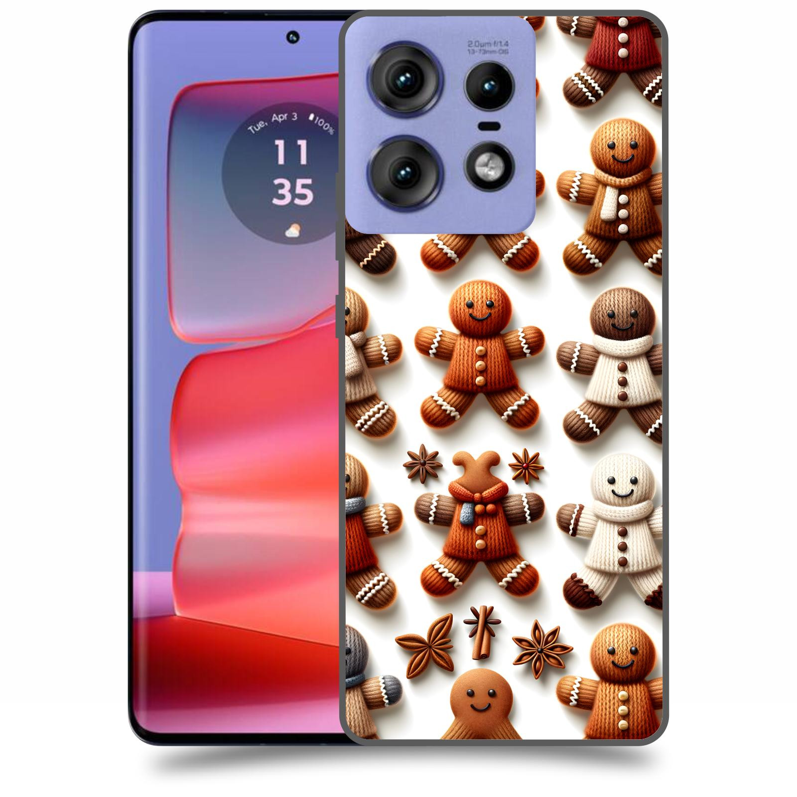 ACOVER Kryt na mobil Motorola Edge 50 Pro - Perníčky 2