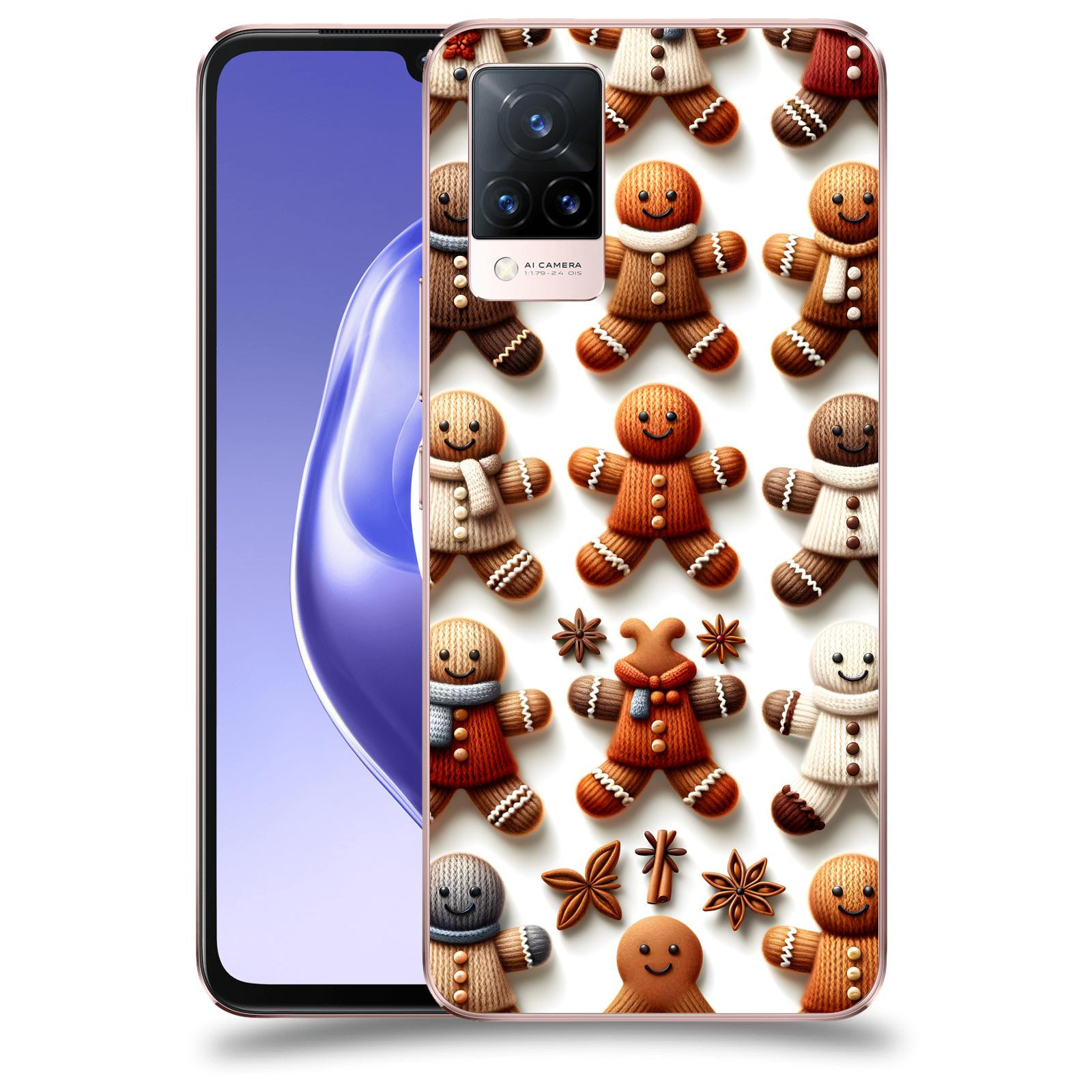 ACOVER Kryt na mobil Vivo V21 5G - Perníčky 2