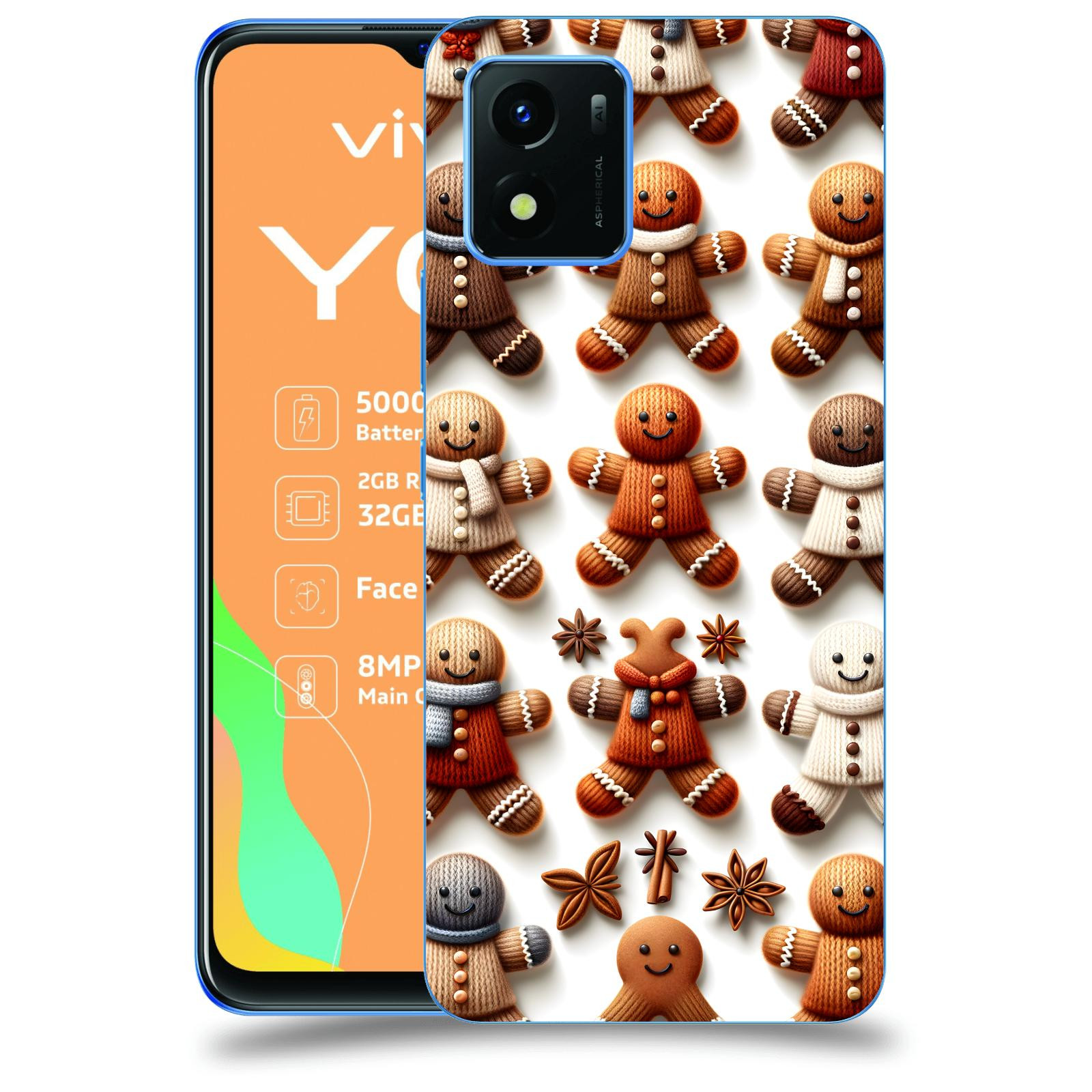 ACOVER Kryt na mobil Vivo Y01 - Perníčky 2