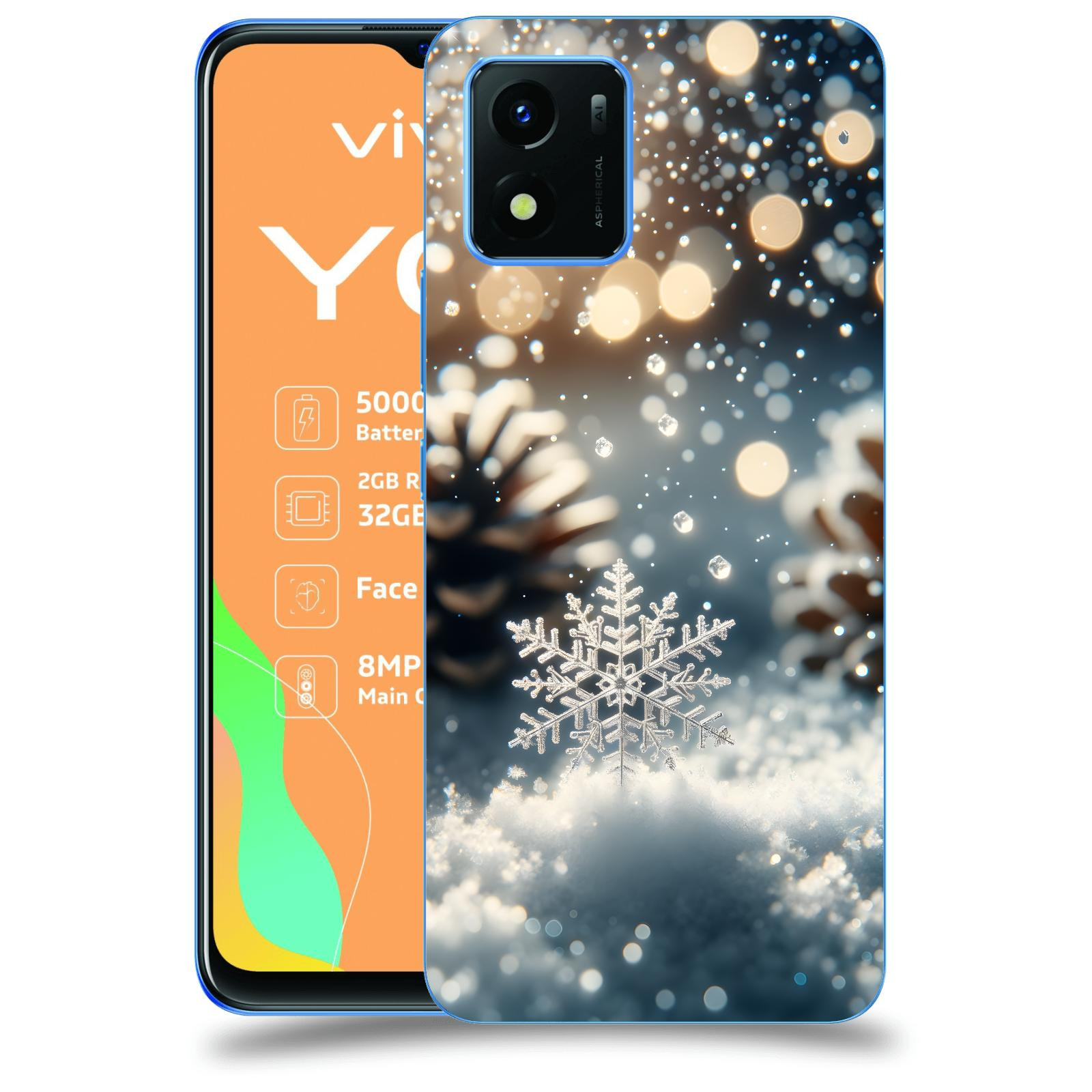 ACOVER Kryt na mobil Vivo Y01 - Vločka
