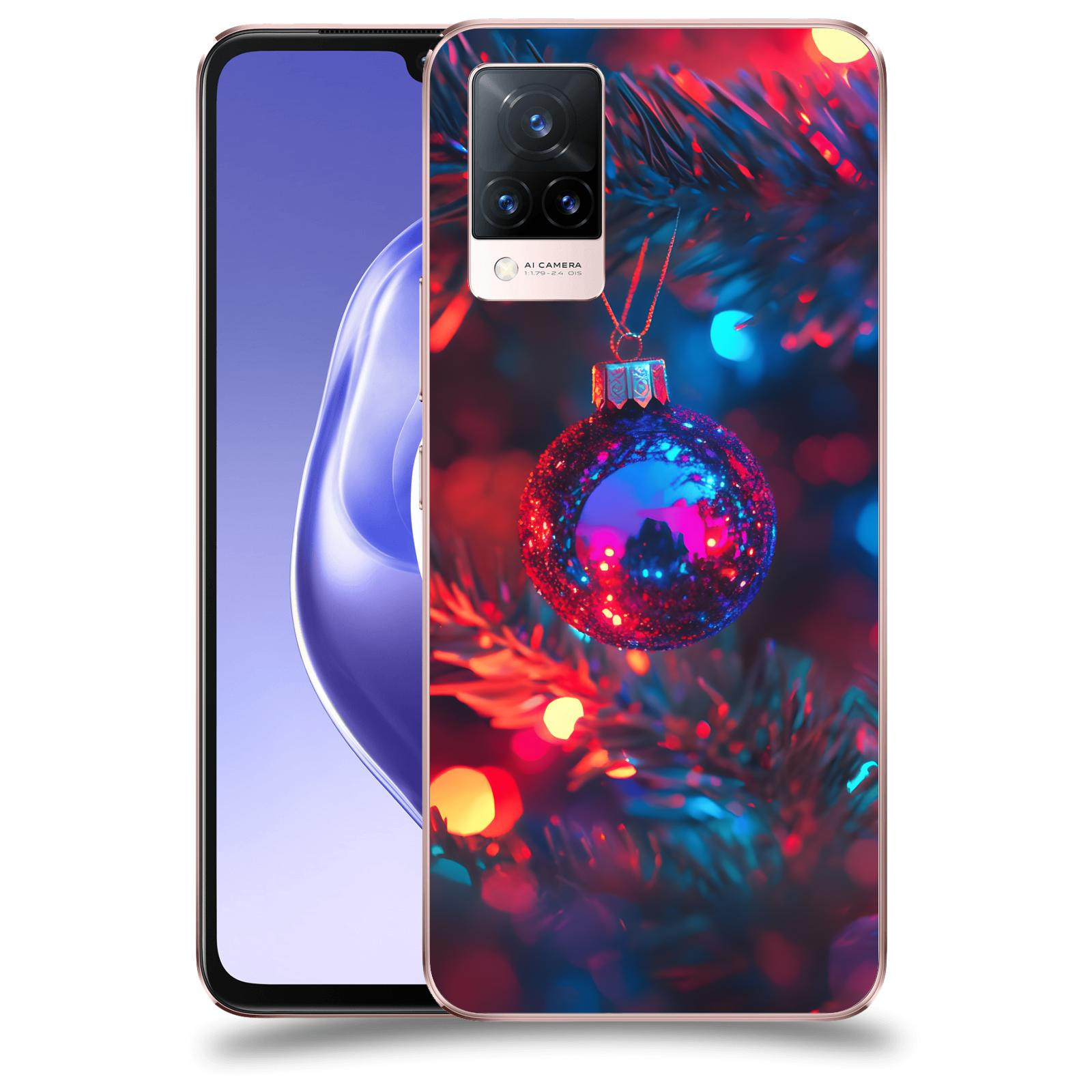 ACOVER Kryt na mobil Vivo V21 5G - Vánoční ozdoba