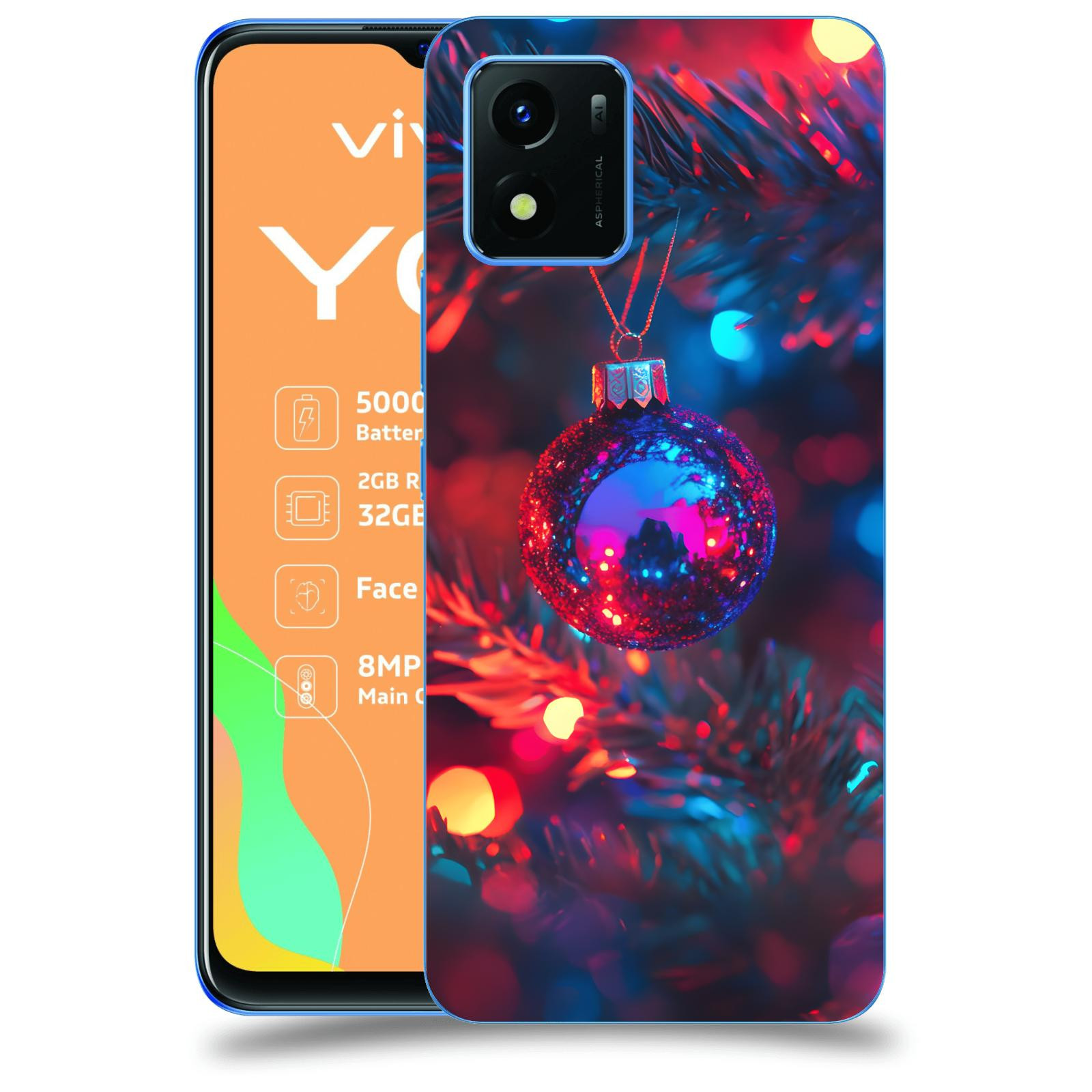 ACOVER Kryt na mobil Vivo Y01 - Vánoční ozdoba