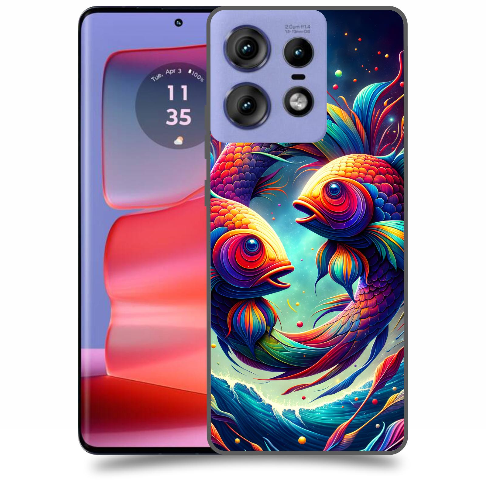 ACOVER Kryt na mobil Motorola Edge 50 Pro - Ryby