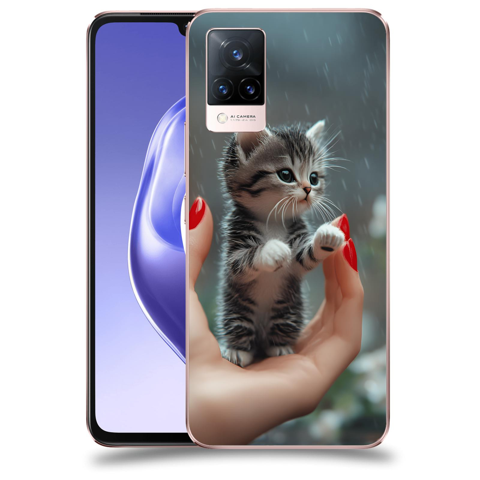 ACOVER Kryt na mobil Vivo V21 5G - Koťátko