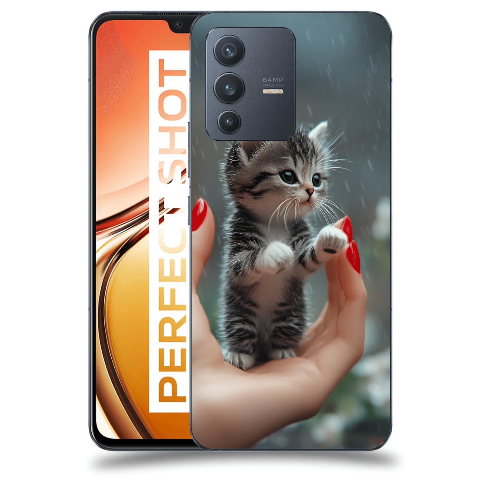 ACOVER Kryt na mobil Vivo V23 5G - Koťátko