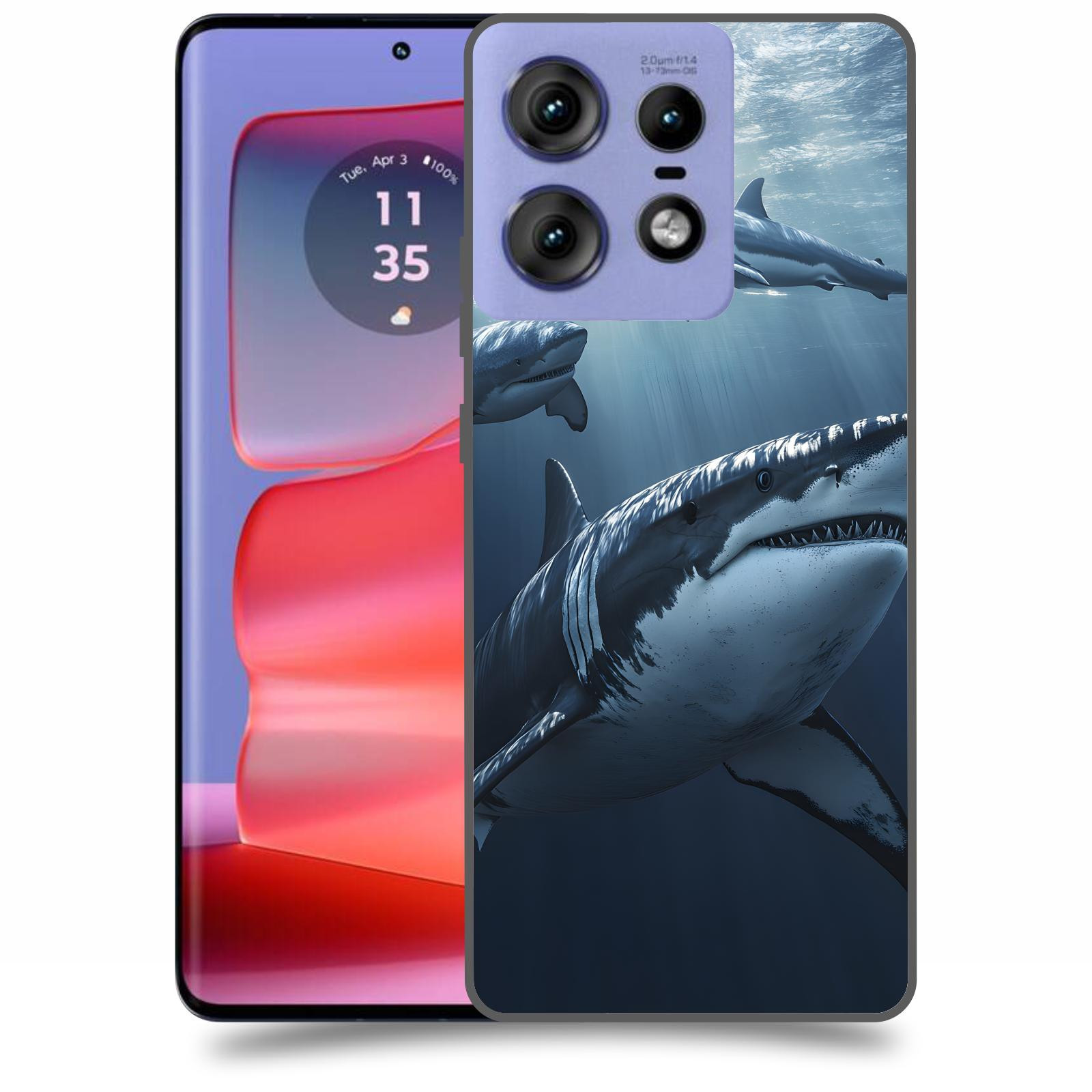 ACOVER Kryt na mobil Motorola Edge 50 Pro - Žraloci