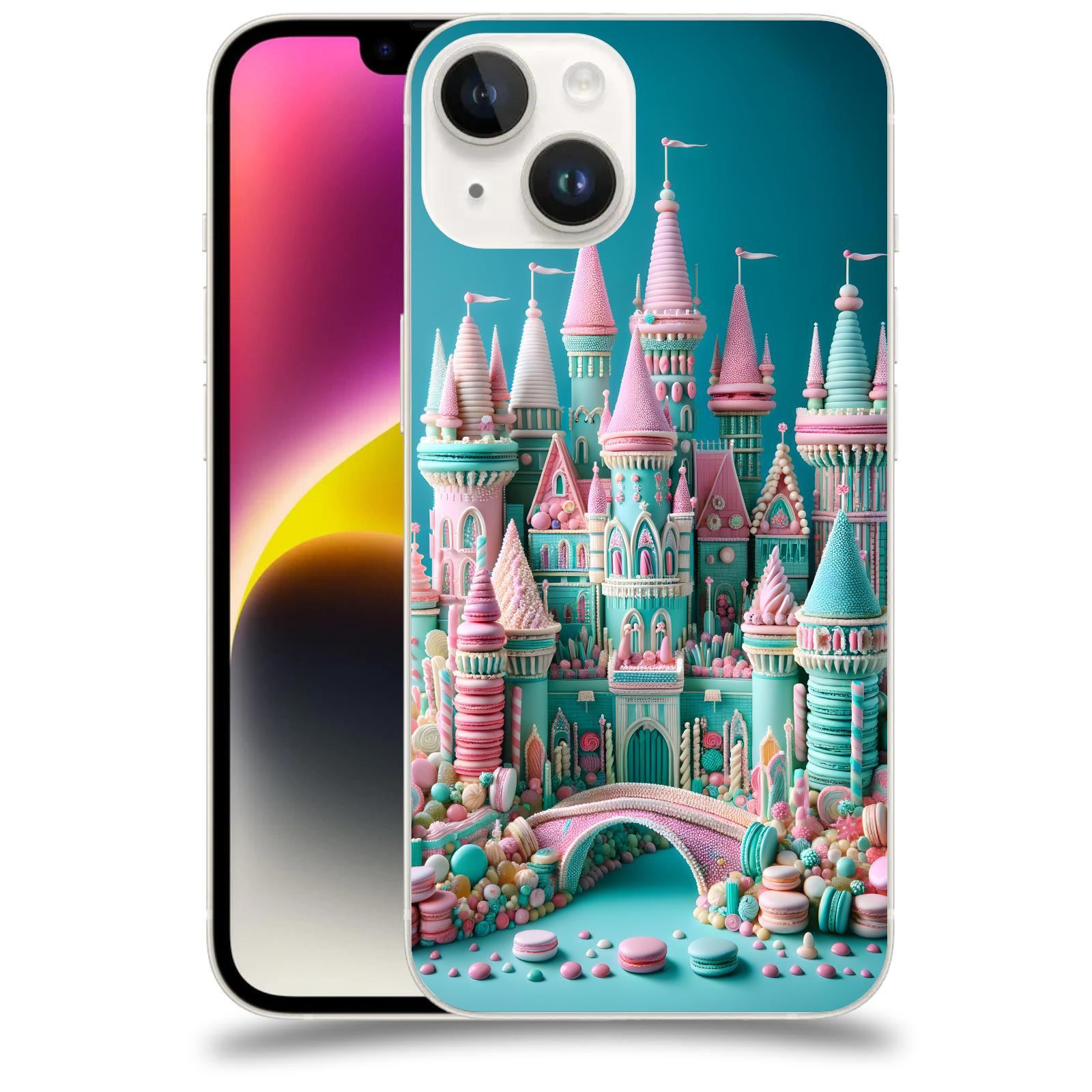 ACOVER Kryt na mobil Apple iPhone 14 - Candy castle 2