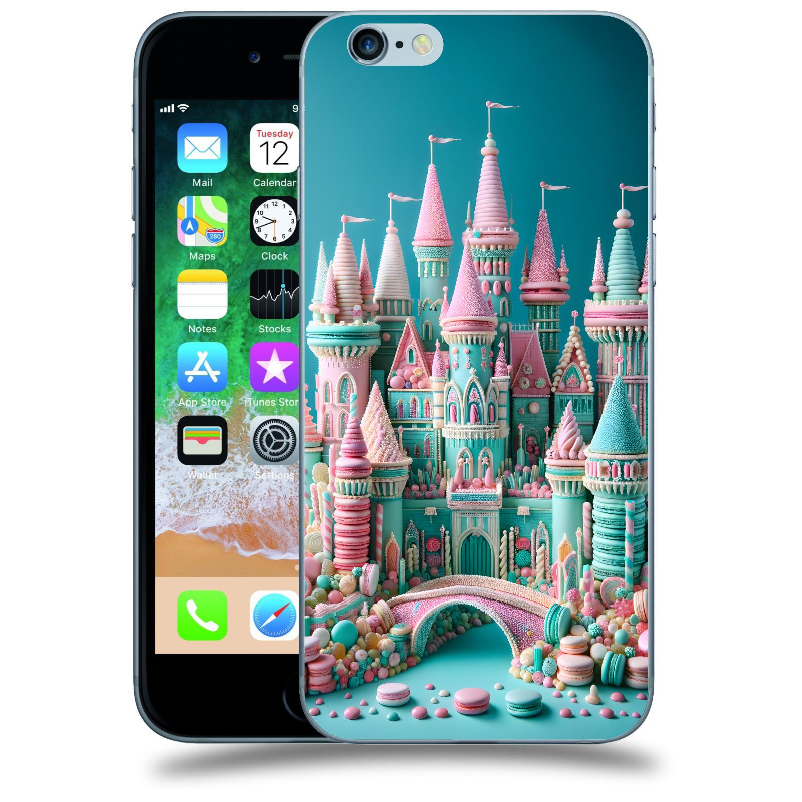 ACOVER Kryt na mobil Apple iPhone 6/6S - Candy castle 2