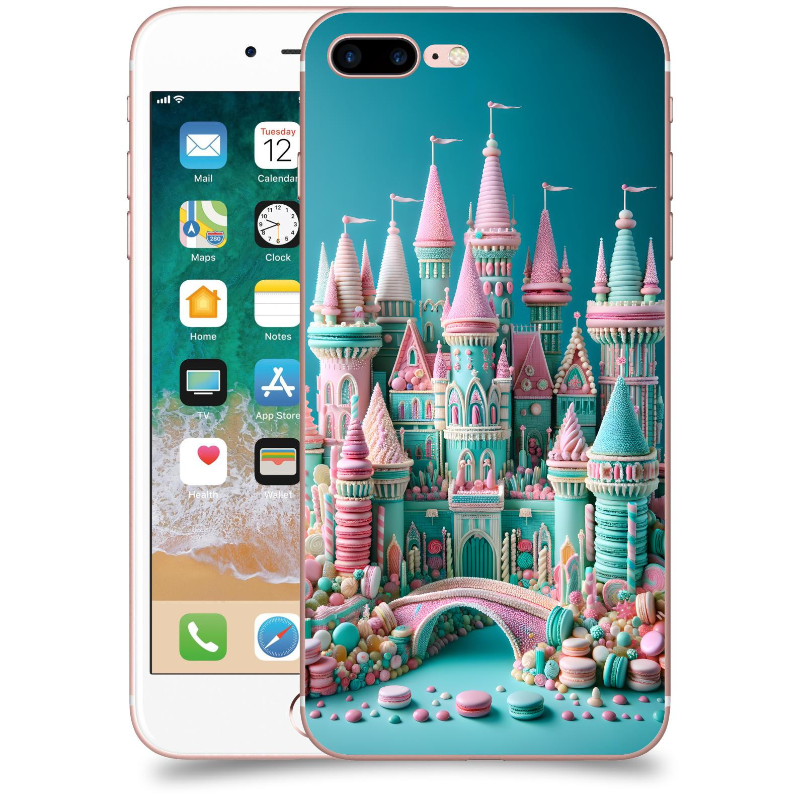 ACOVER Kryt na mobil Apple iPhone 7 Plus - Candy castle 2